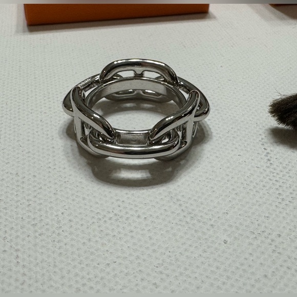 Hermes Palladium Regate Scarf 90 Ring - Picture 3 of 7